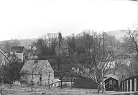 Blick zur Kirche von Westen, 1971