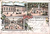 Gruss vom "Gasthof zur Linde", Nieder-Hermersdorf, 1903